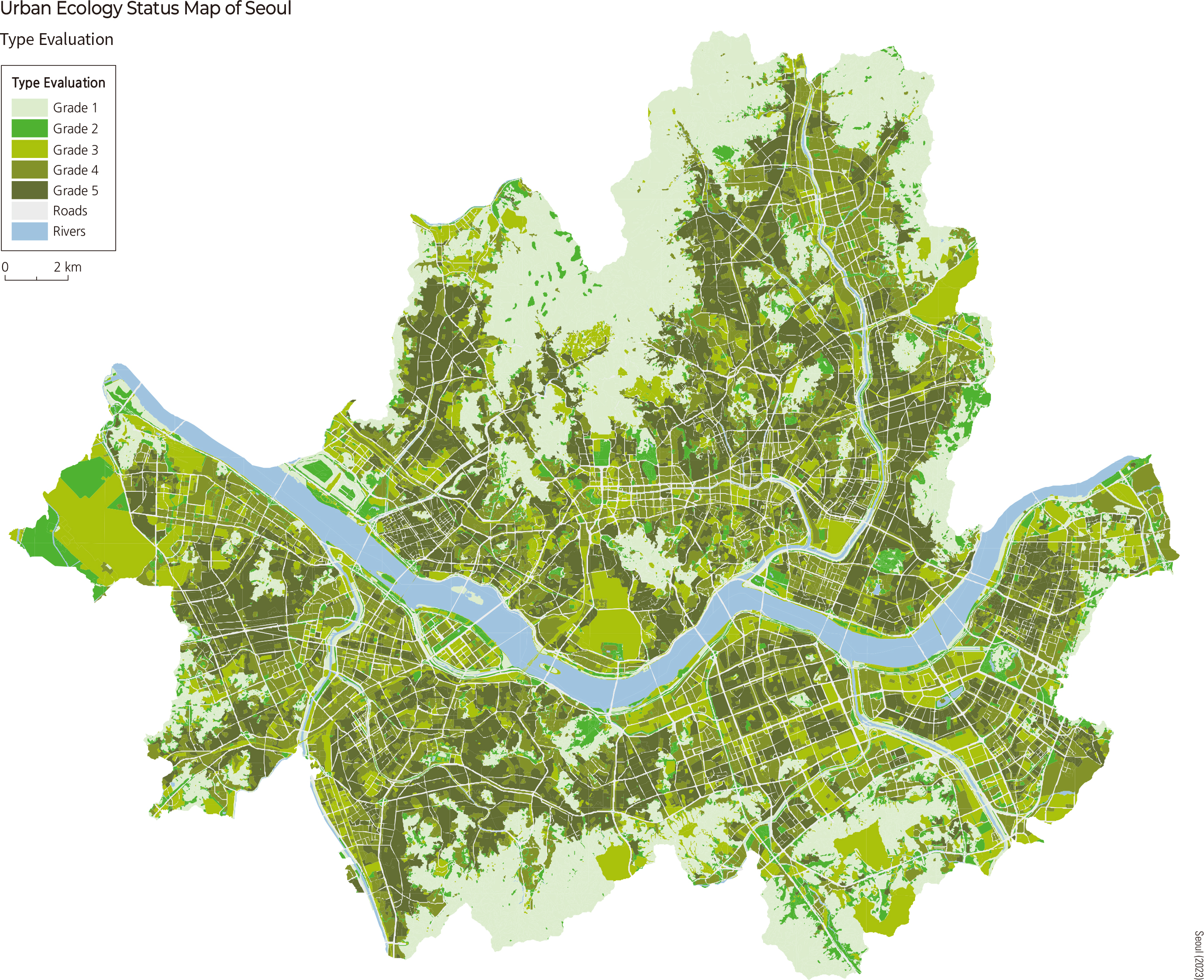 Urban Ecology Status Map of Seoul (Type Evaluation)