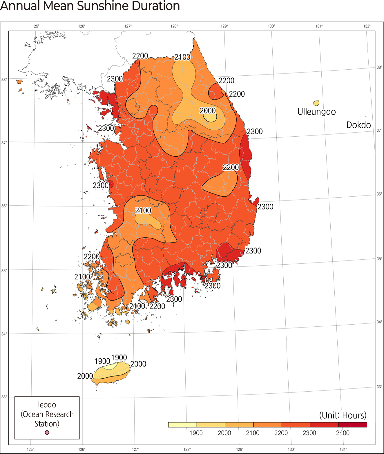 Annual Mean Sunshine Duration