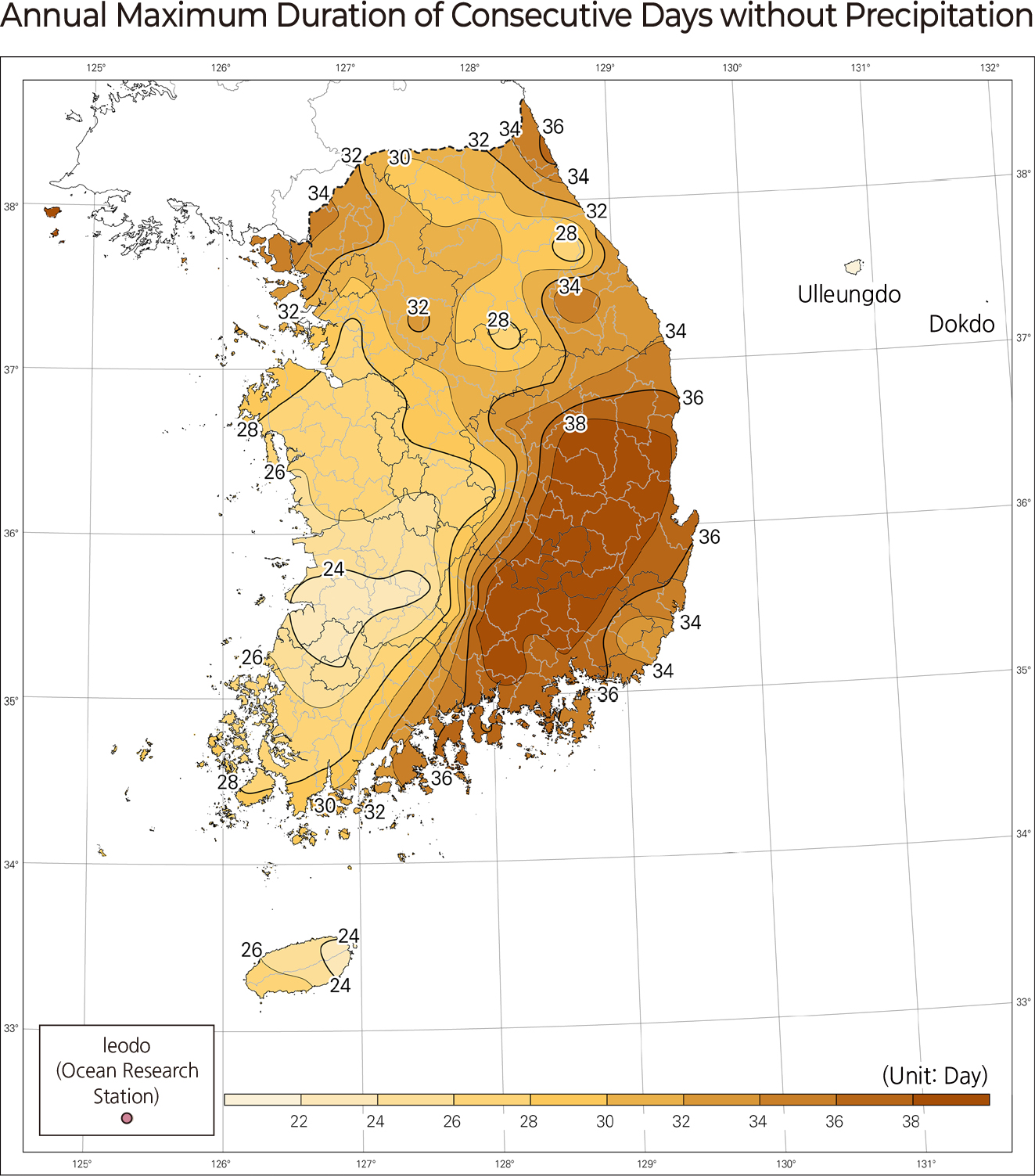 Annual Maximum 2-Day Consecutive Precipitation