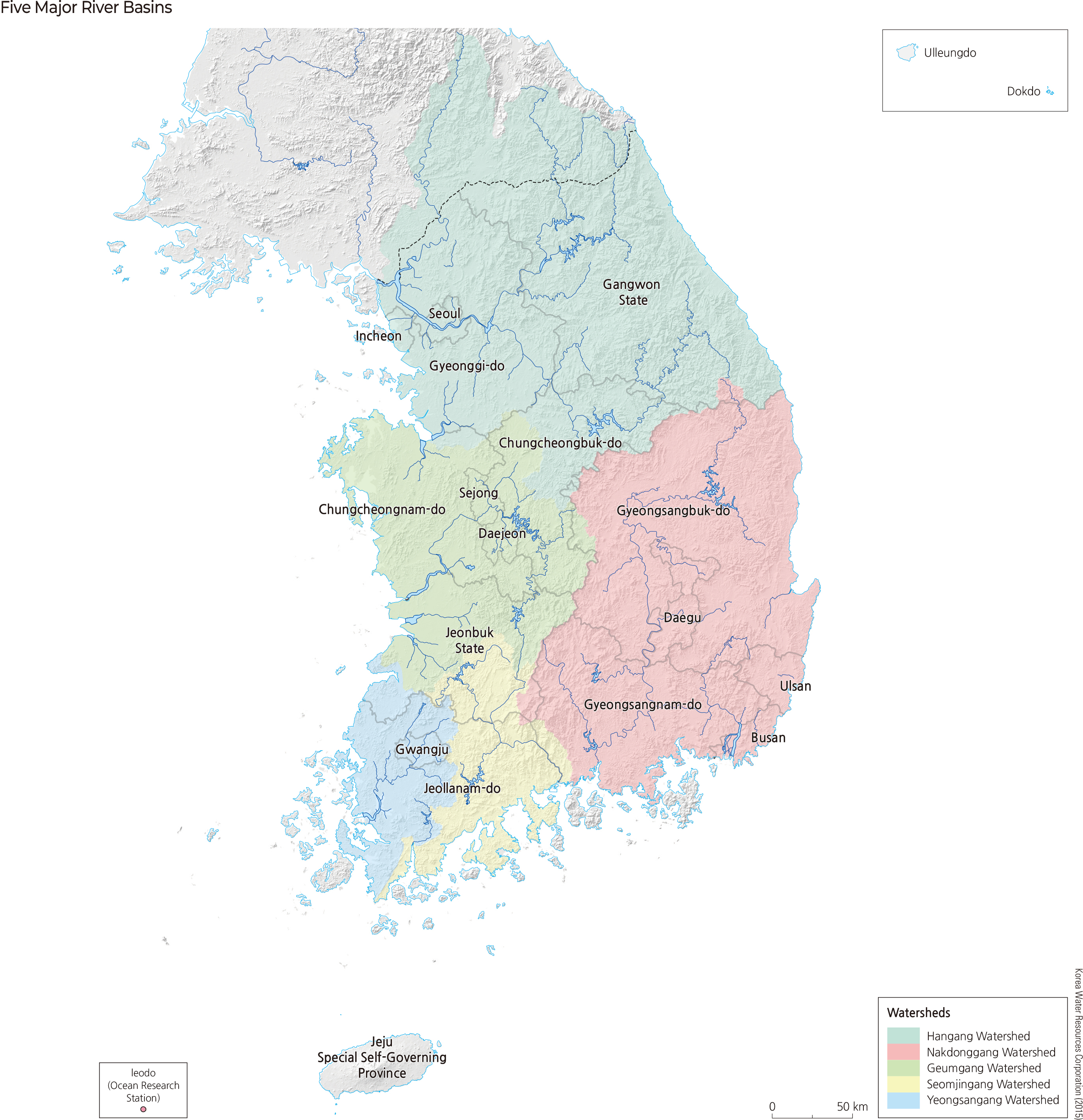 Five Major River Basins