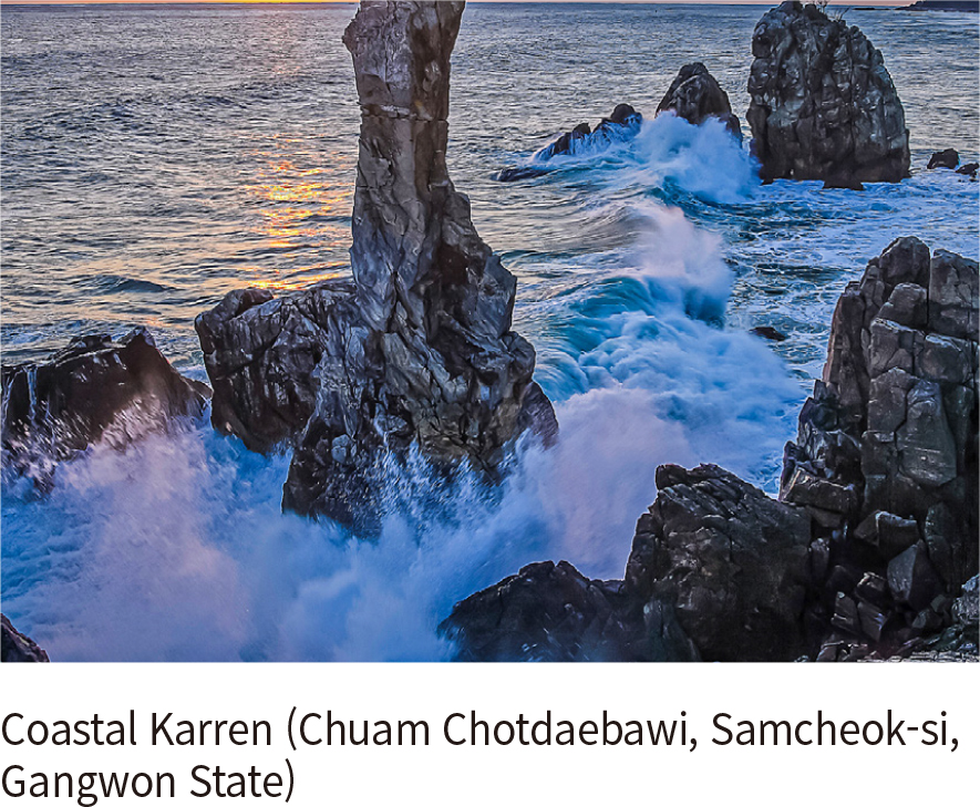 Coastal Karren (Chuam Chotdaebawi, Samcheok-si, Gangwon State)