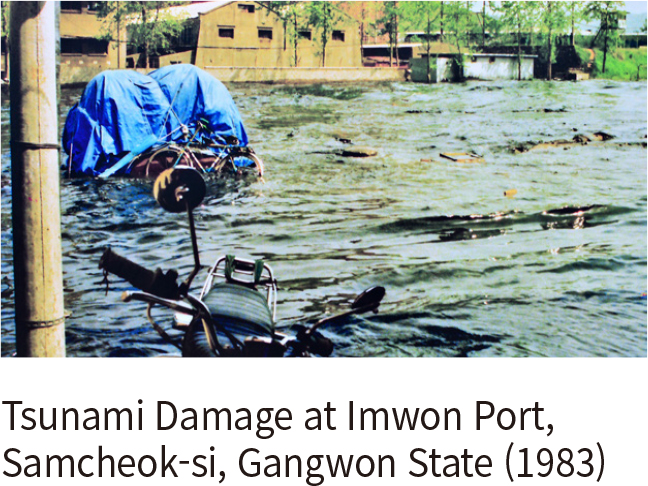 Tsunami Damage at Imwon Port, Samcheok-si, Gangwon State (1983)