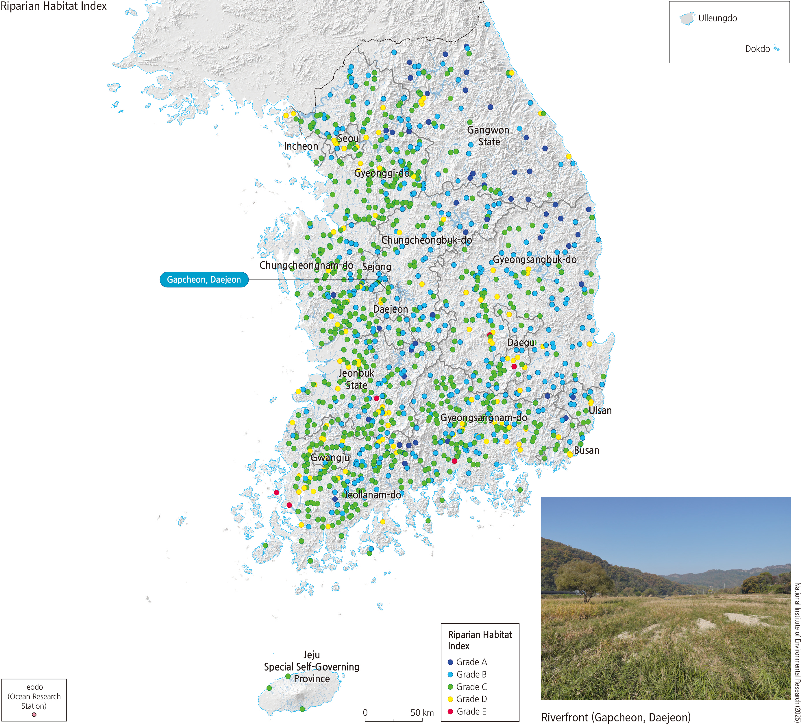 River Ecosystem - River Aquatic Ecological Health Map (Riparian Habitat Index)